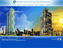 Tablet Screenshot of noblelandinc.com